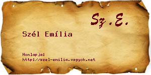 Szél Emília névjegykártya